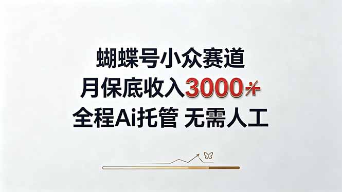 视频号小众领域，月收入3000+， 全程Ai托管操作 新人2天学会！-云创终点站