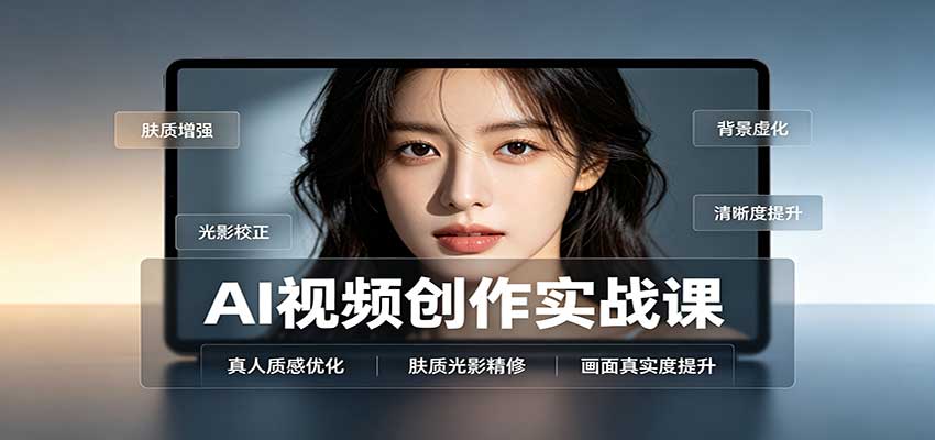 AI视频创作实战课：人物面部情绪调试，真人质感优化，提示词模板与变现方向-云创终点站